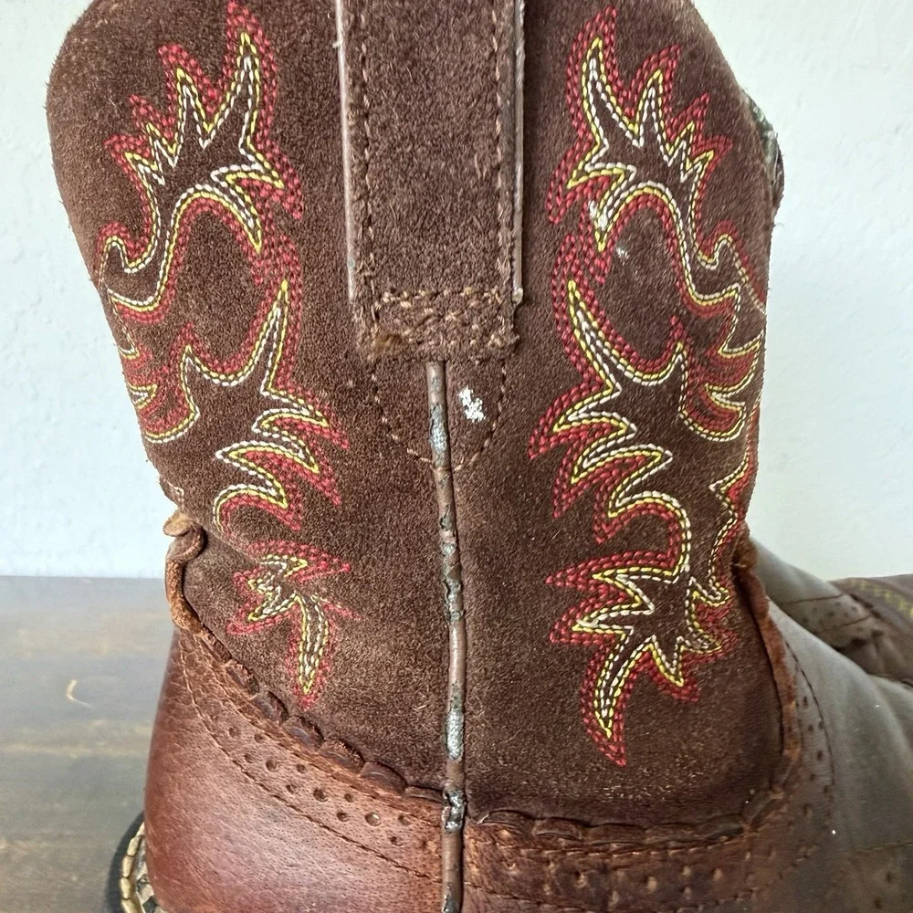 Ariat Western Cowgirl Boots Women's Fatbaby 6.5B Brown Suede 10014035 Cowboy
